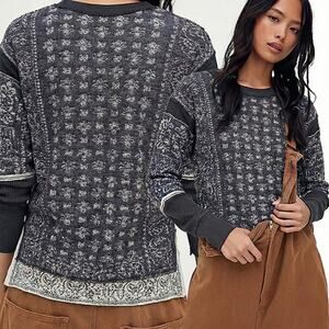 We The Free Stevie Layering Top - Gray - XS - New